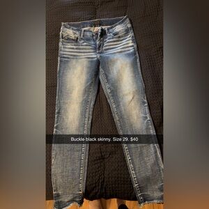 Buckle Blue Skinny Jeans